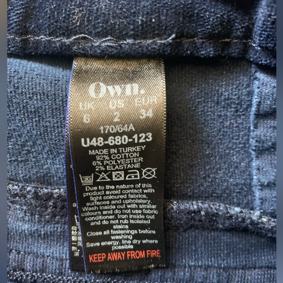 OWN. Brand Womens Skirt, Size 2, Blue. Cotton Blend, High Quality Fashion - NEW! - Picture 6 of 6